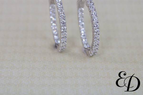 Exclusively Diamonds Signature Collection Inside-Out Diamond Earrings