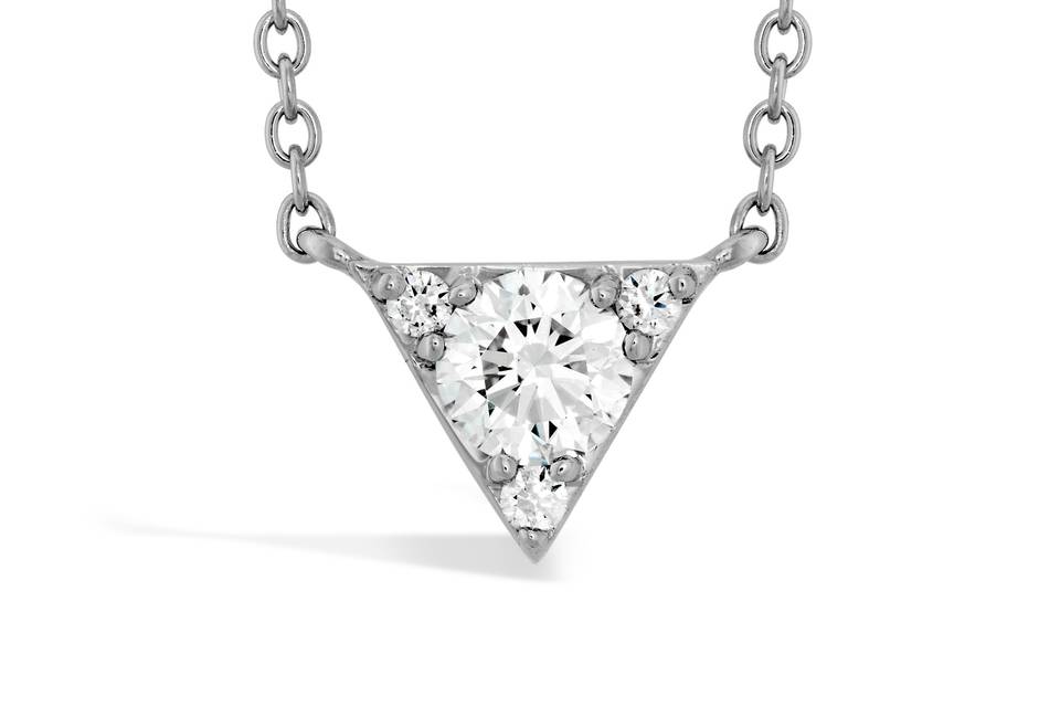 Hearts On Fire Triplicity Triangle Diamond Pendant