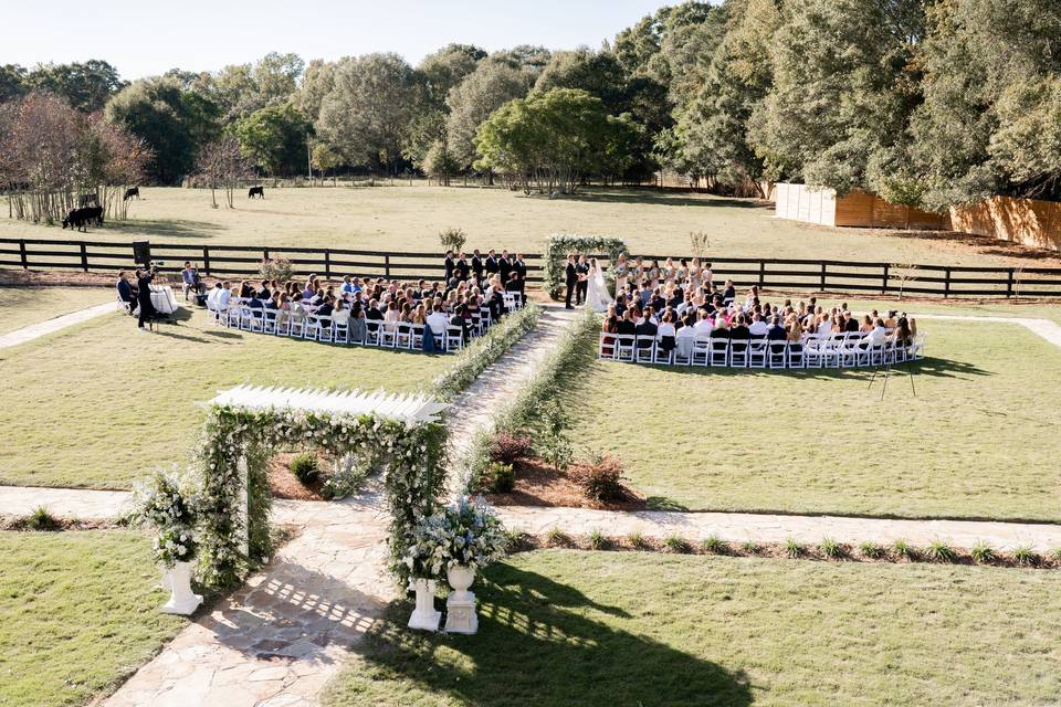 Backyard ceremony