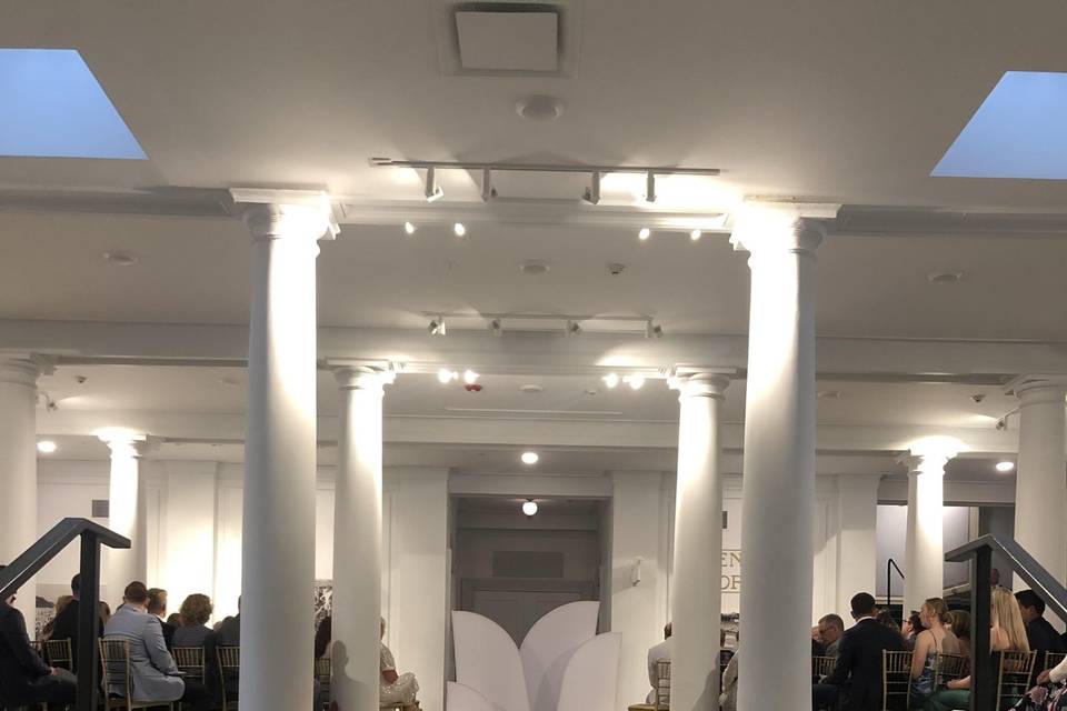 Indoor Ceremony in Gallery