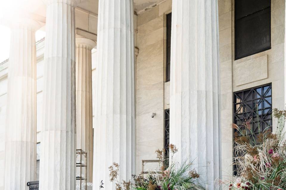 Portico with Flowers