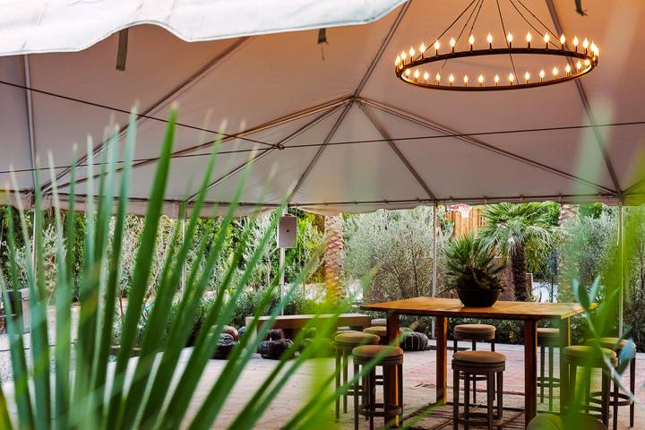 Covered Tent Area