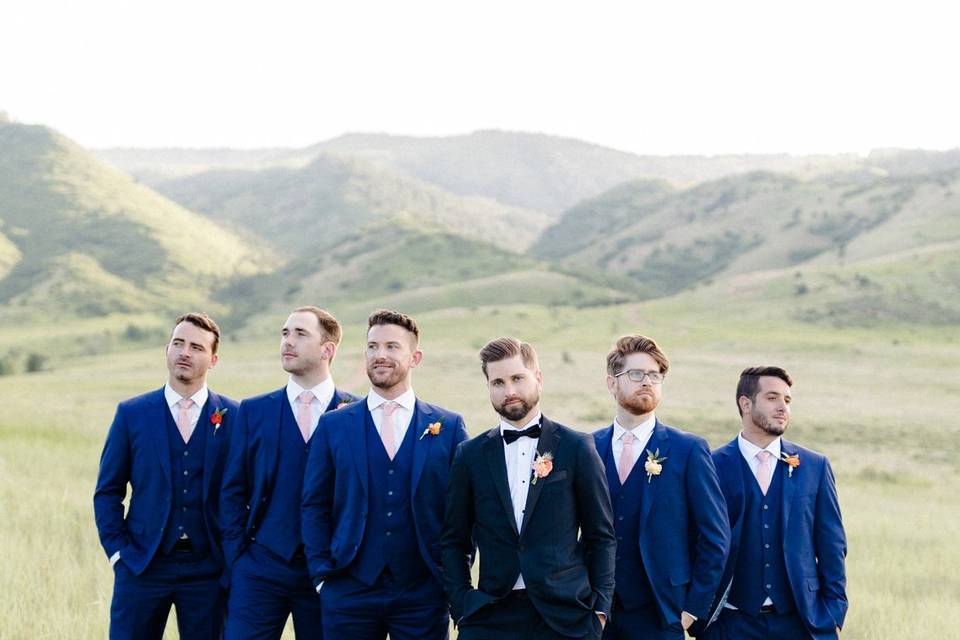 Groom and groomsmen