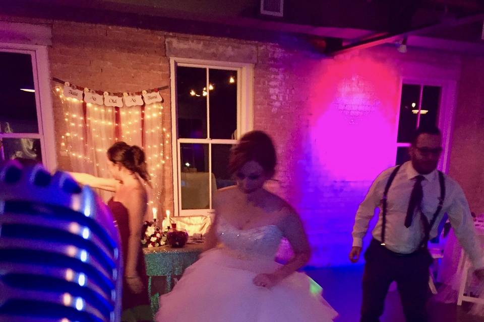 Dancing bride