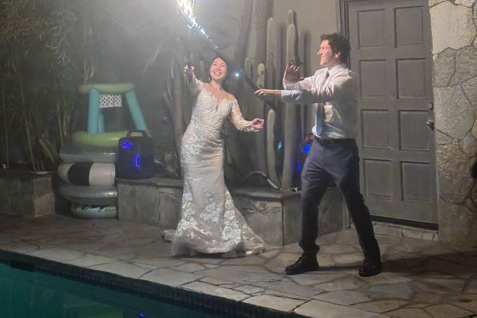 Flaming Swords Couple