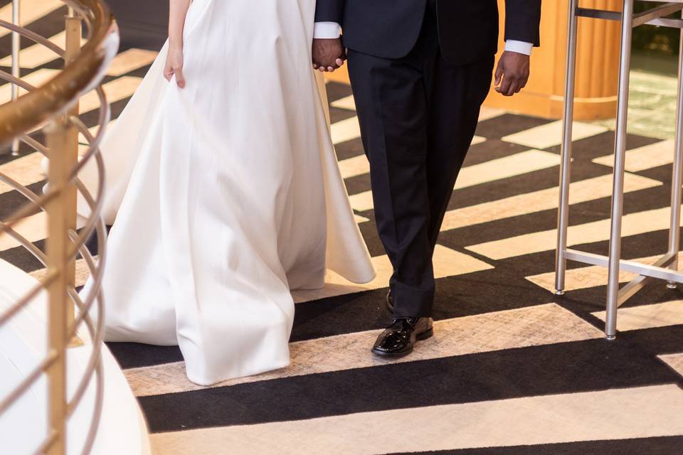 Bride & Groom in Foyer