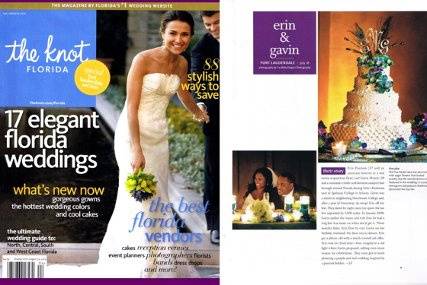 Beatiful Bride Erin Features in The Knot Magazine Winter Edition