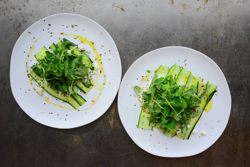 Cucumber carpaccio