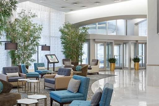 Our welcoming lobby is perfect to gather with the rest of your party.