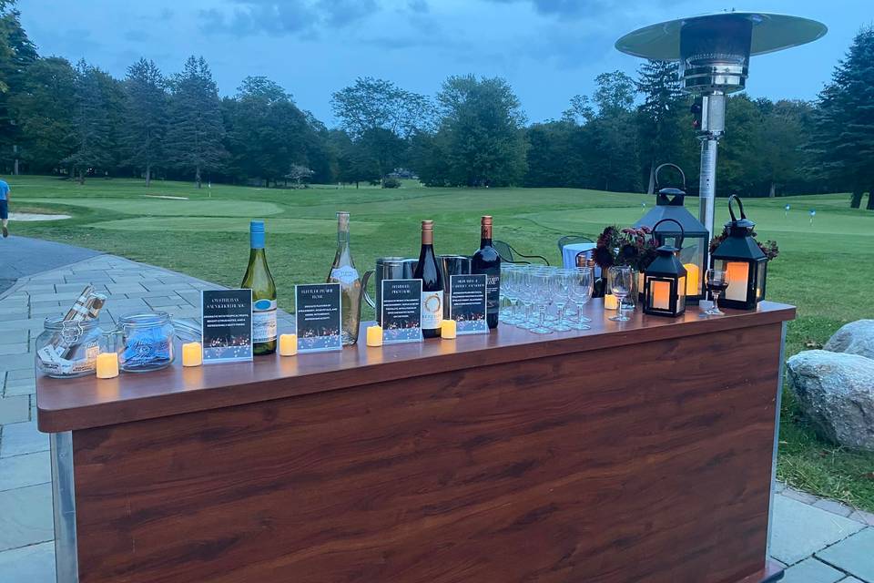 Outdoor bartending