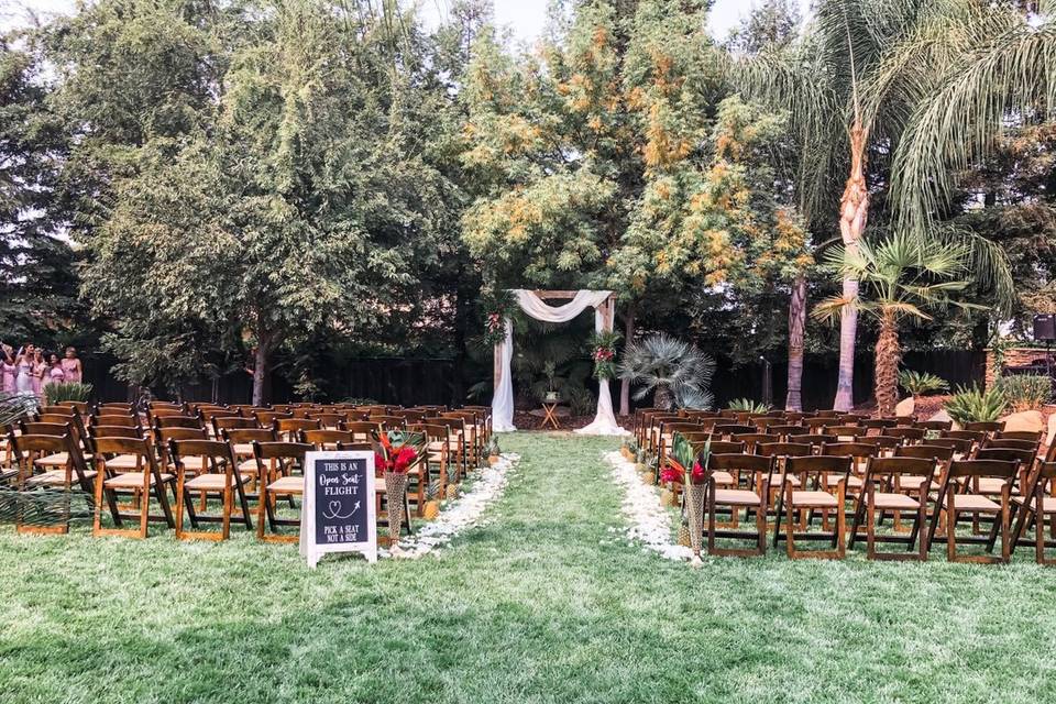 Tropical Wedding Ceremony