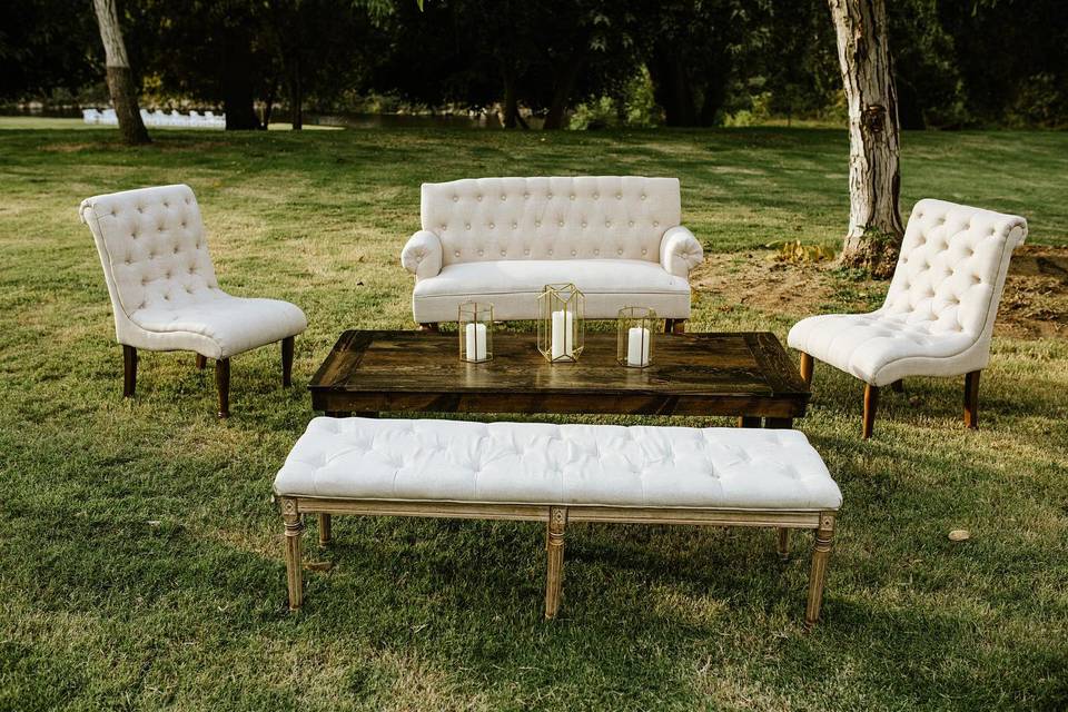 Tufted Lounge Set