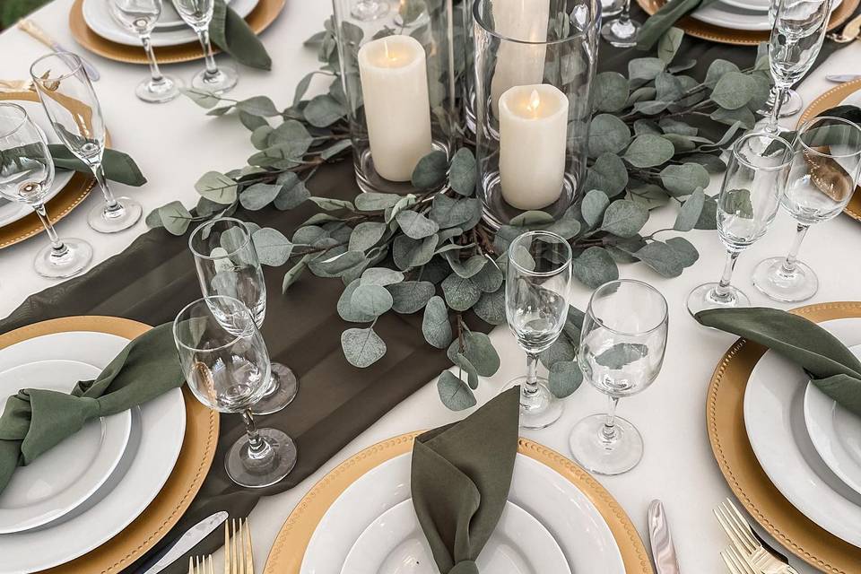 Candle Trio Centerpieces