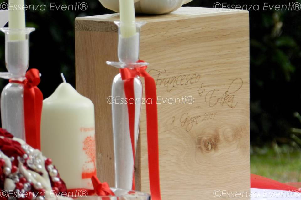 Wooden Box Unity Candle
