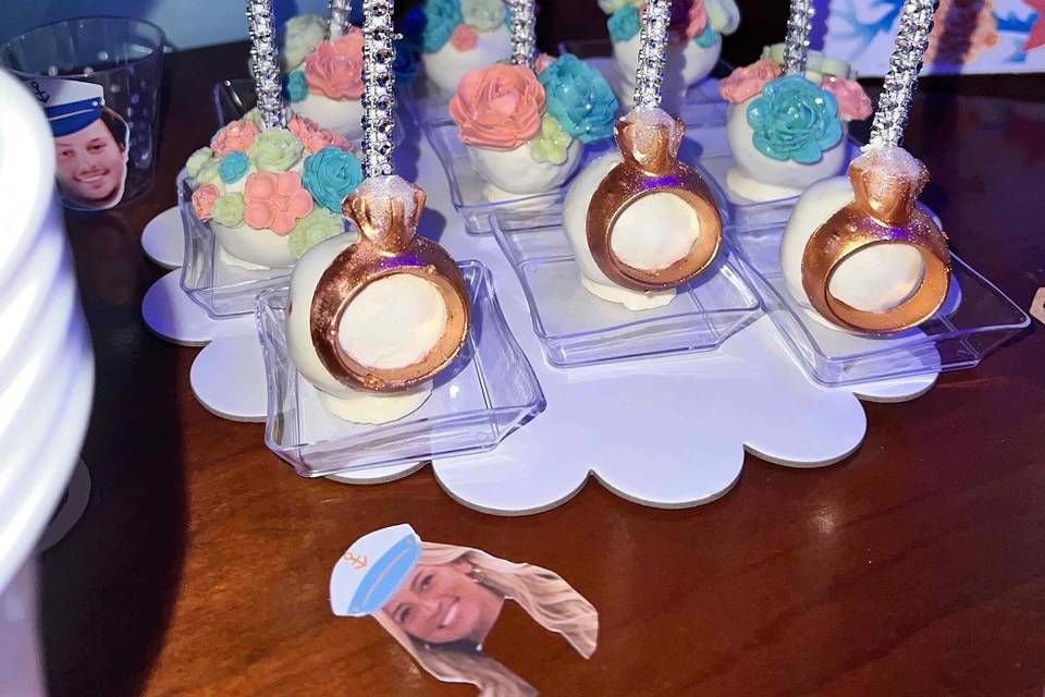 Cake pops for yacht party