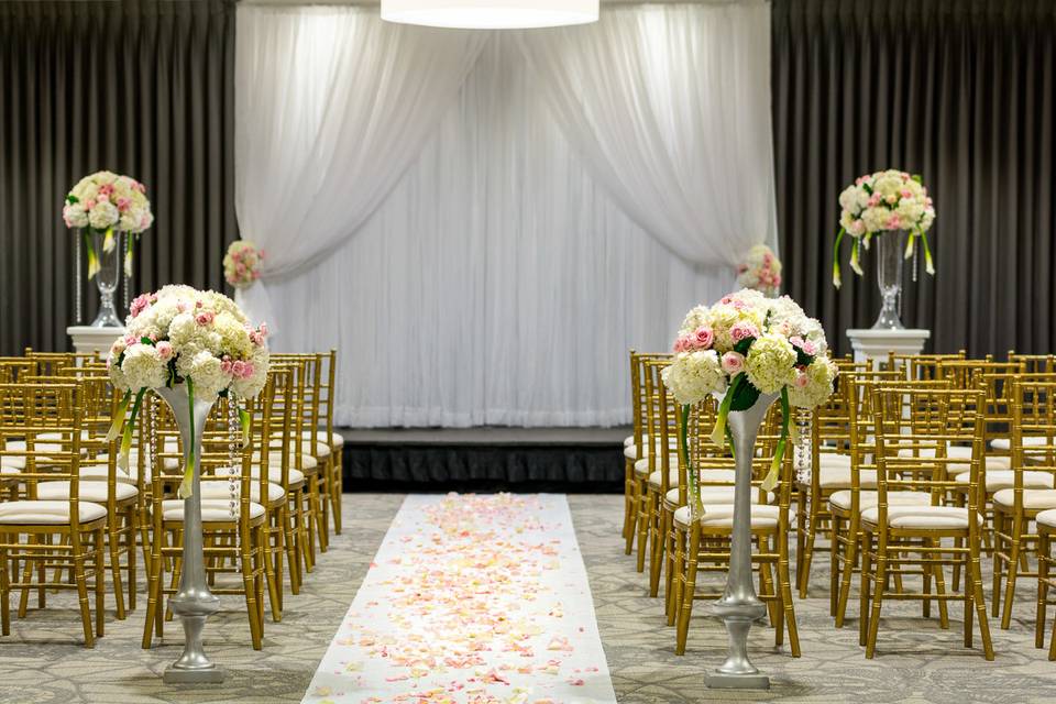 Indoor ceremony area