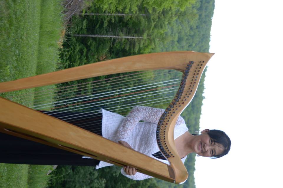 Harpist Judy Saiki