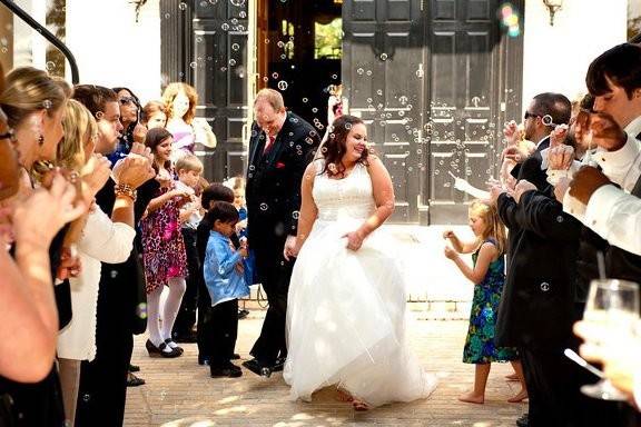 Guests dancing