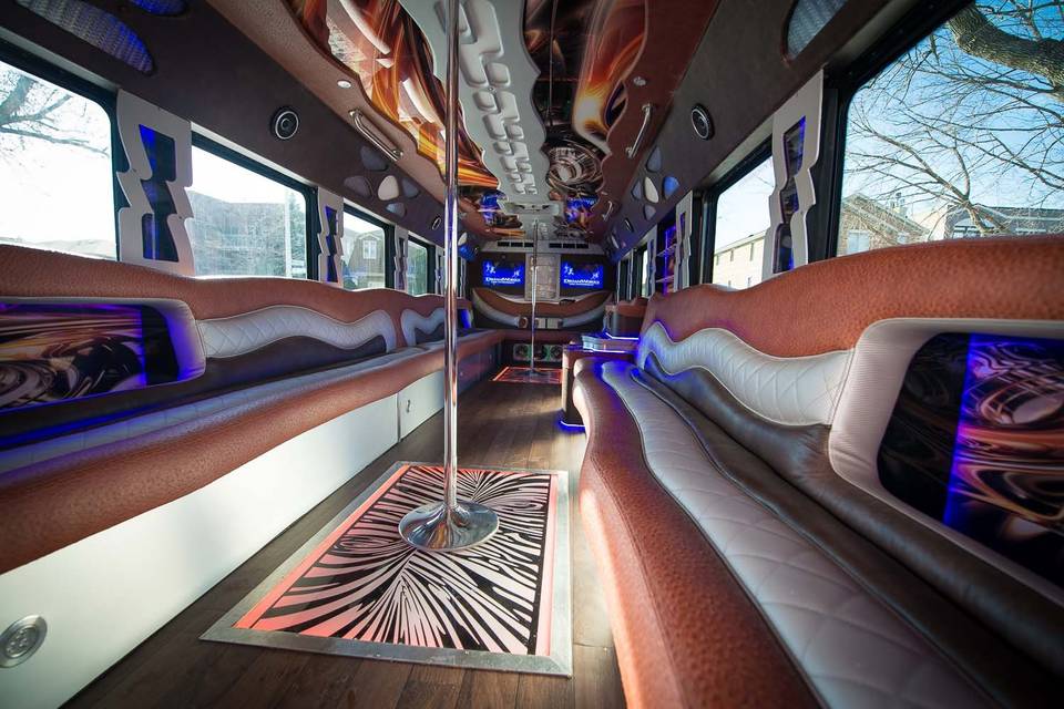 Hottest and Largest Chicago Party Bus.  UNSURPASSED Elegance and Luxury!  Fits 36 Passengers.  www.viplimousineinc.com