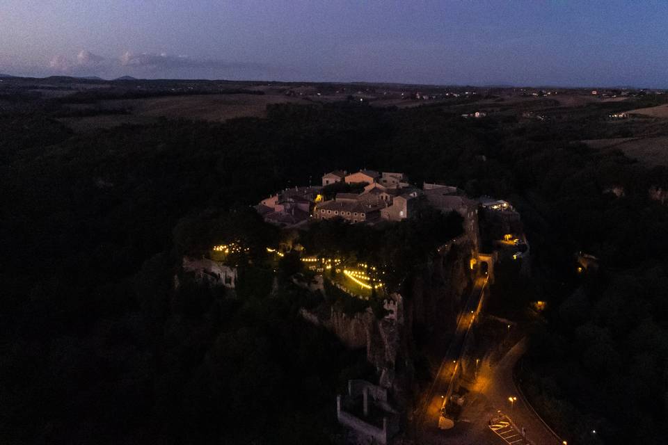 Borgo of Ceri in the Night