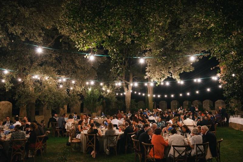Dinner under a starry sky