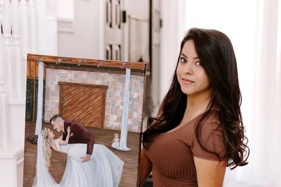 Live Wedding Painting