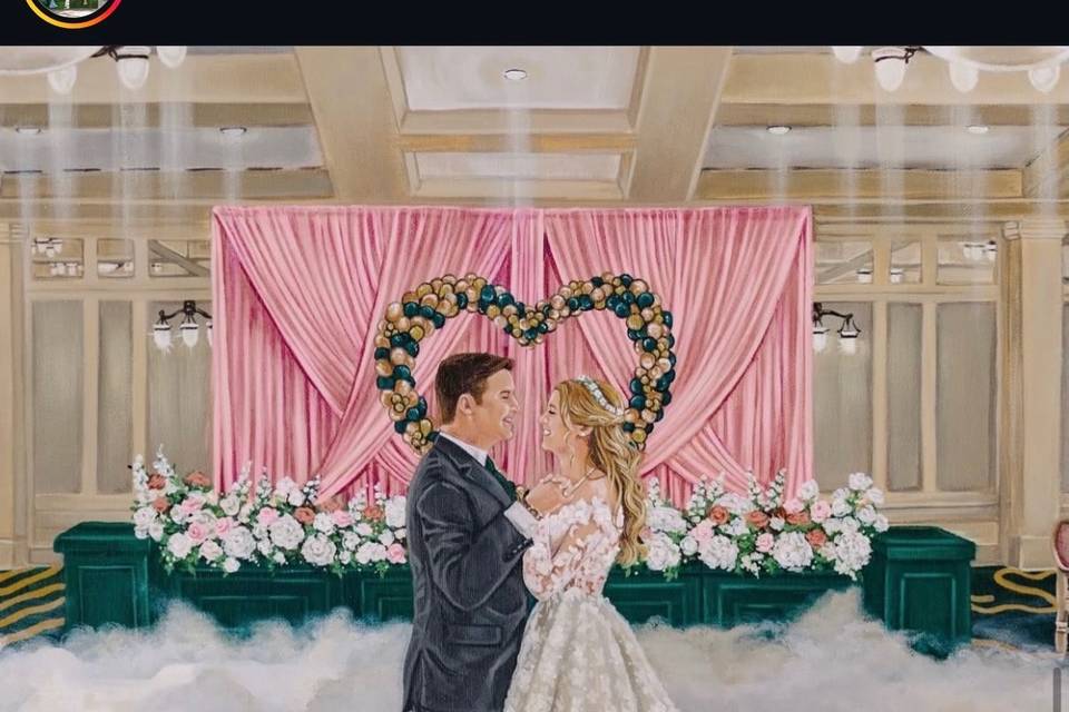 Live Wedding Painting