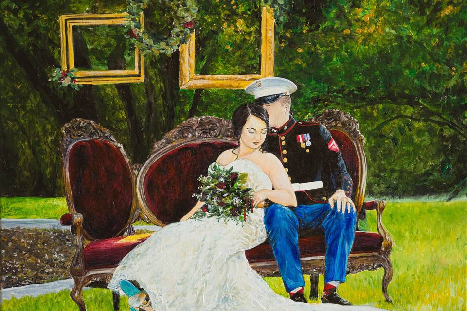 Snap Chic Wedding Painting