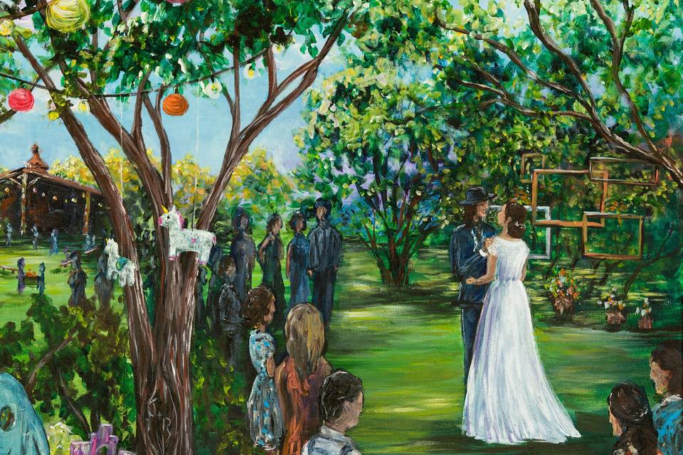 Snap Chic Wedding Painting