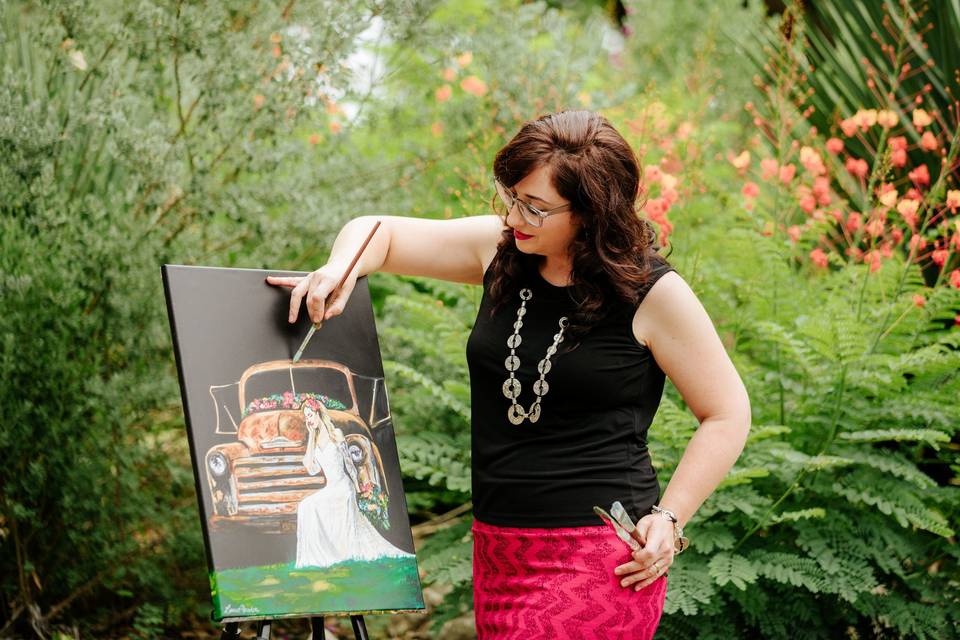 Snap Chic Wedding Painting