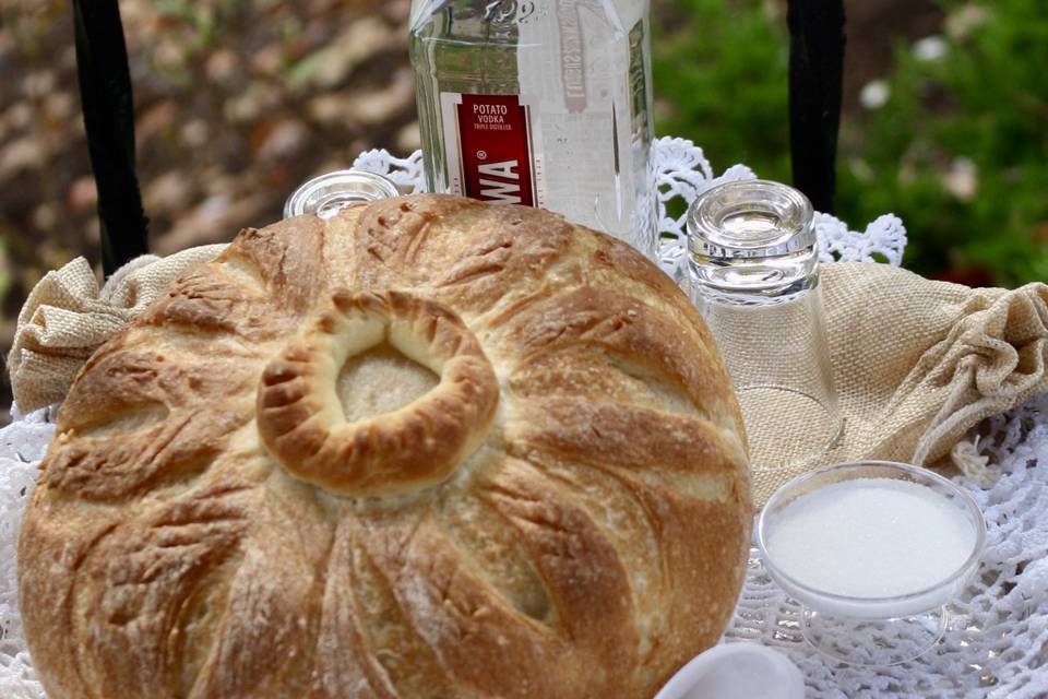 Polish bread & salt ceremony