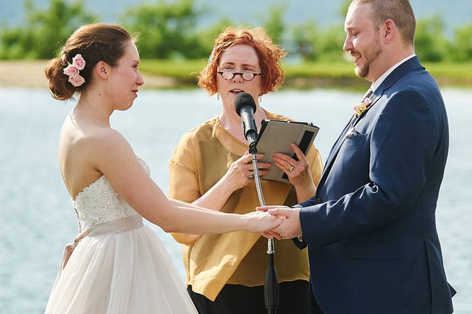 Lakeside ceremony