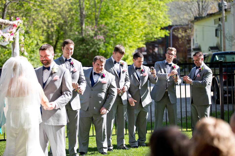 A brewery wedding