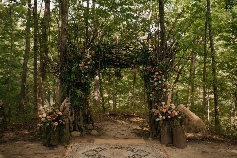 The arbor in the Woods