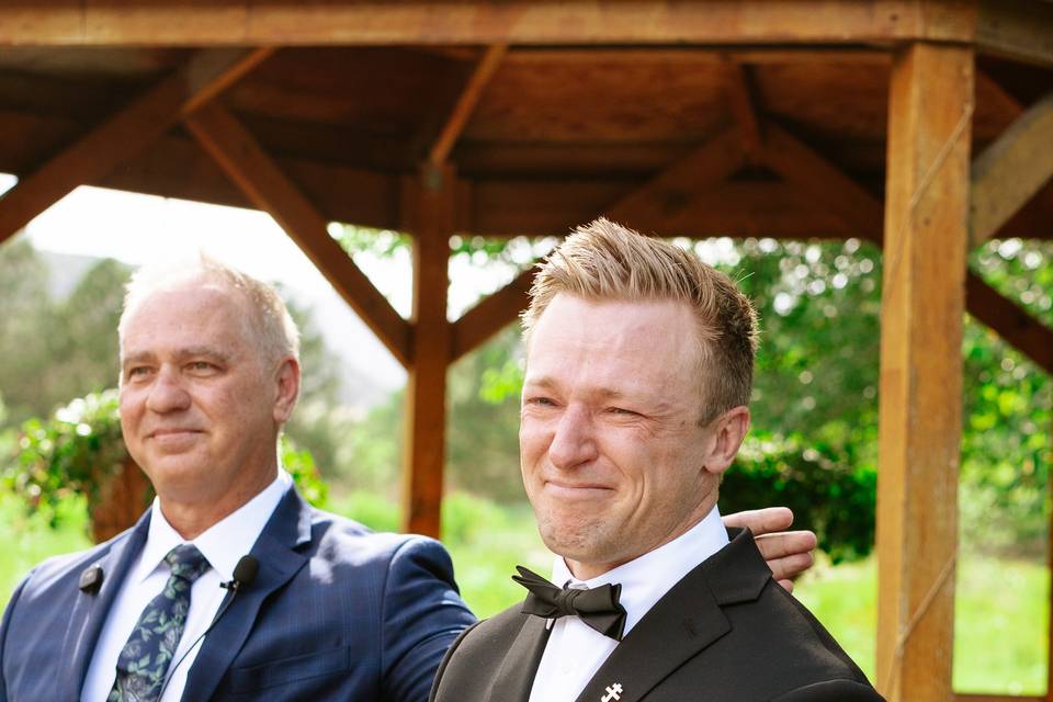 Emotional ceremony moments