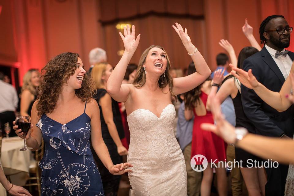 My Bride Raising The Roof!