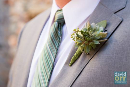 Thistle boutonniere