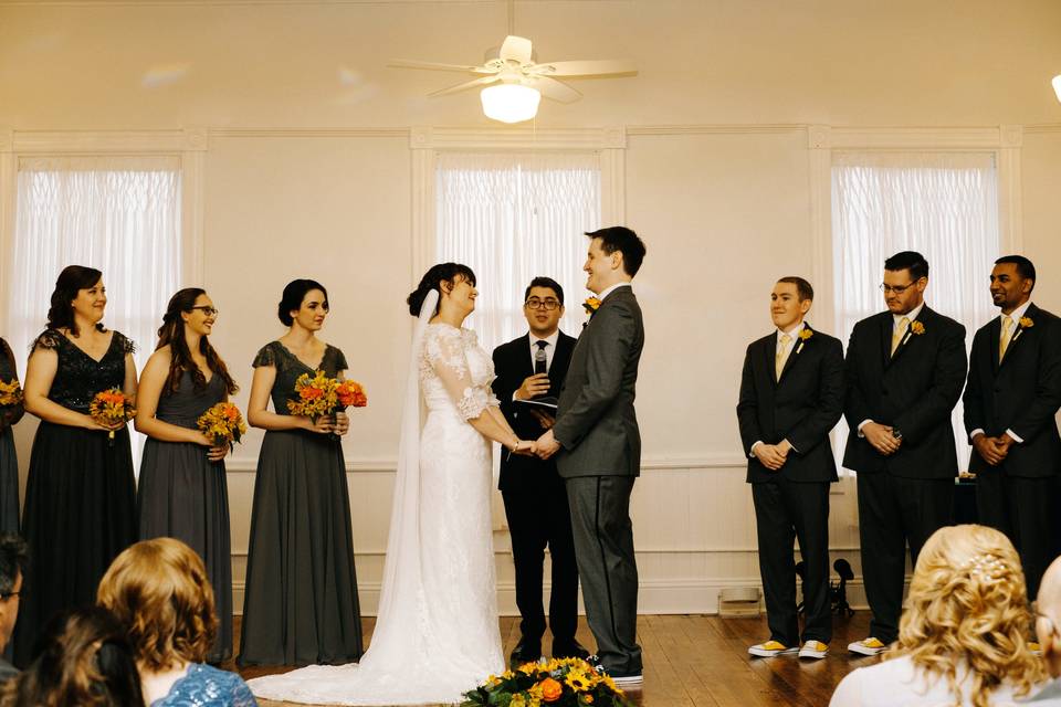 Ceremony
Ben + Gina
Venue 1902 at Preservation Hall
Sanford, FL
Photo Credit: The Hons