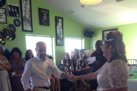 Couple dancing on the dance floor