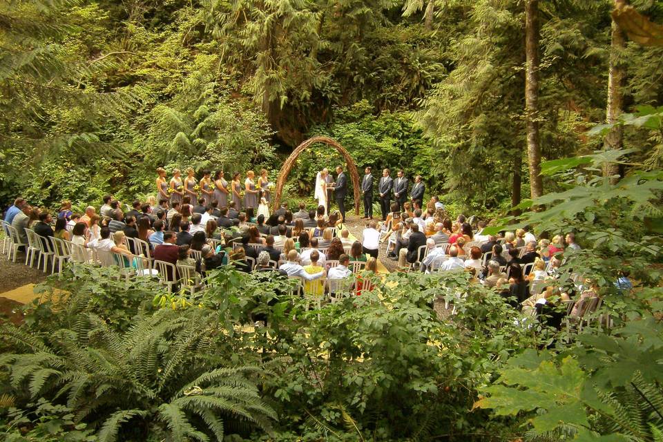 Creekside ceremony