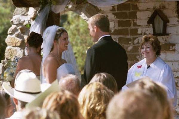 Garden wedding at the historic Leo Carillo Park in Carlsbad