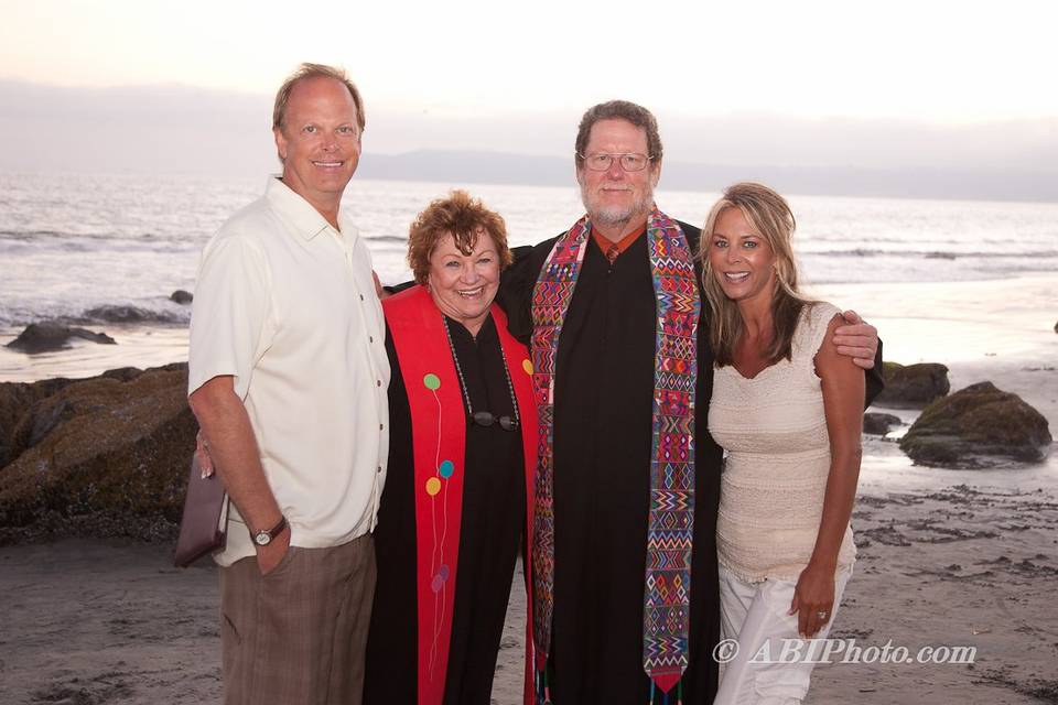 Destination Vow Renewal at Coronado Beach with Revs Pat & Kelly.