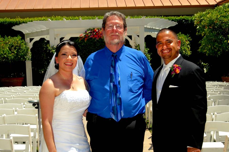 Rev Kelly with Martha & Joe at Pala Casino