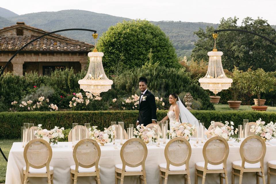 The table