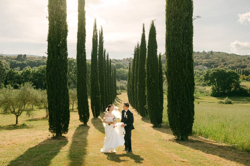 Couple pictures, cypress path