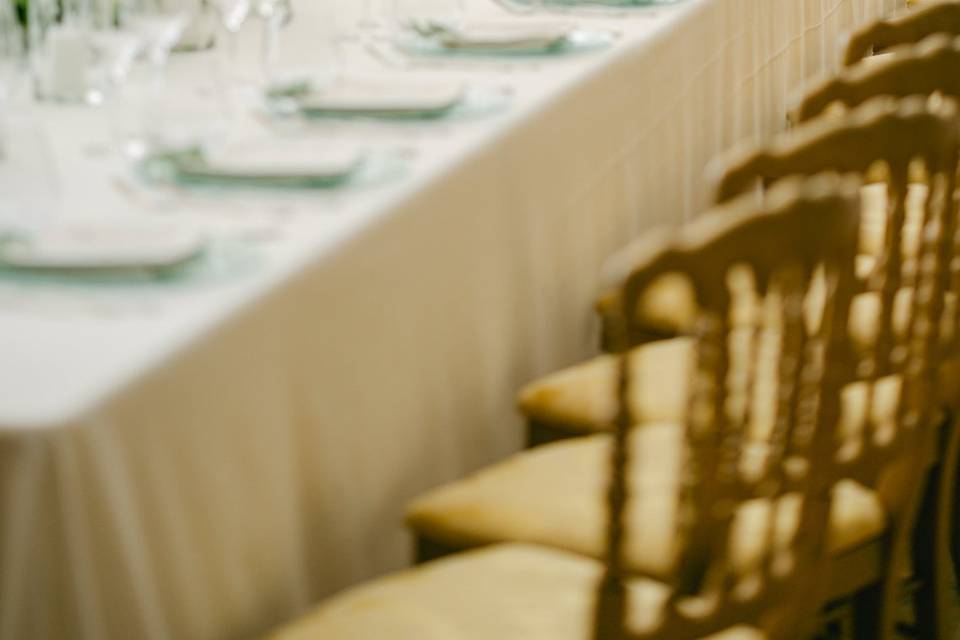 The table