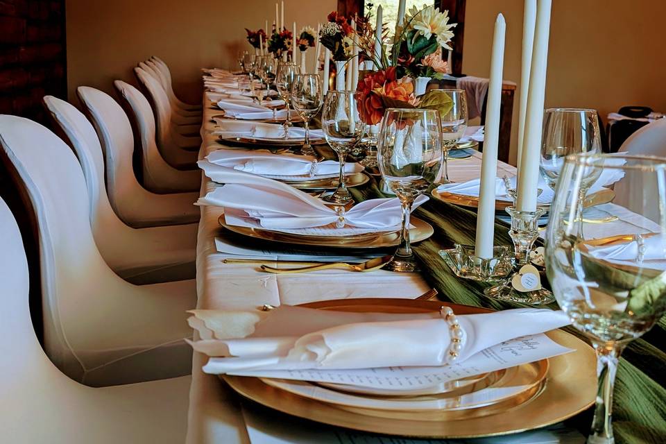 Head Table on stage