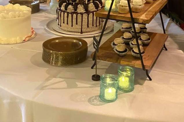 Dessert table in the Lodge