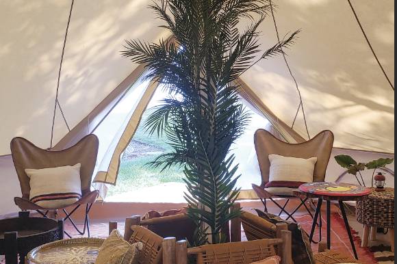 Morrocan themed lounge