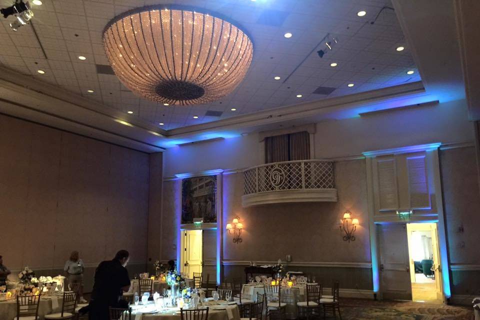 Wedding reception area